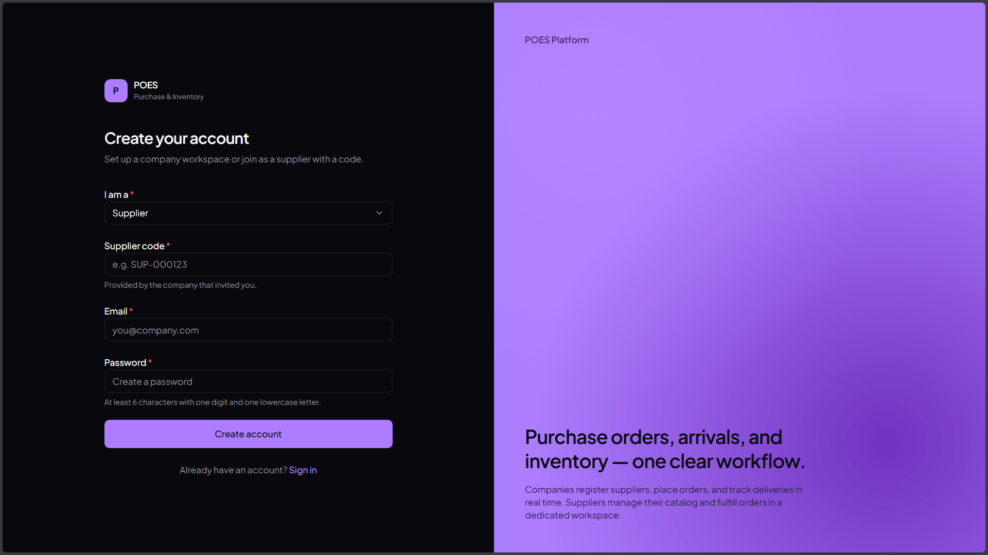 POES — app preview